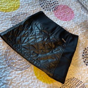 Koppen Quilted Puffer Skirt Scuba Black Size 4 Mini Skirt